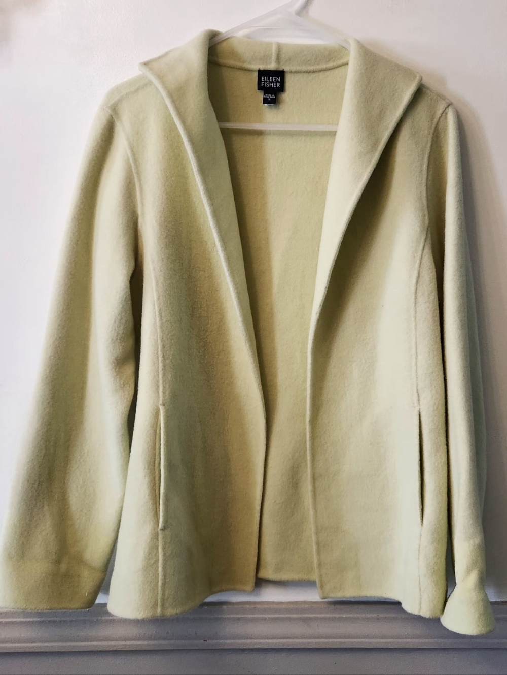 Eileen Fisher Soft Pistachio Open-Front Jacket